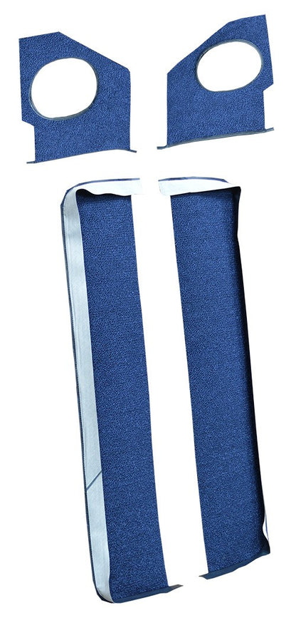 1965 Chevrolet Impala Door & Kick Panel Inserts without Air 2DR Loop Replacement Carpet Kit - 4-Piece - product details image