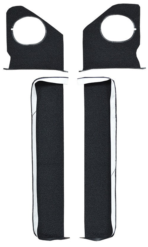 1964 Chevrolet Impala Door & Kick Panel Inserts without Air 2DR Loop Replacement Carpet Kit - 4-Piece - product details image