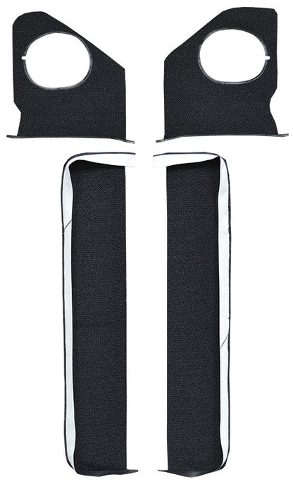 1964 Chevrolet Impala Door & Kick Panel Inserts without Air 2DR Loop Replacement Carpet Kit - 4-Piece - product details image