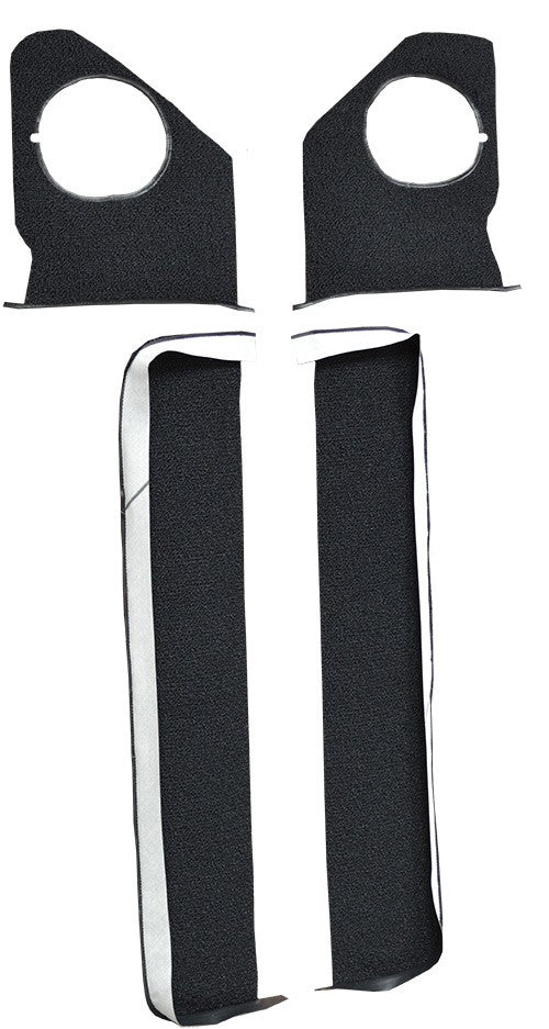 1964 Chevrolet Impala Door & Kick Panel Inserts without Air 2DR Loop Replacement Carpet Kit - 4-Piece - product details image