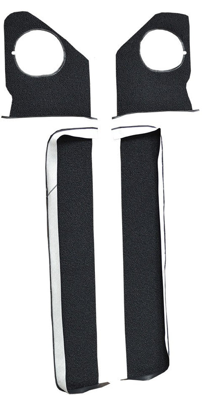 1964 Chevrolet Impala Door & Kick Panel Inserts without Air 2DR Loop Replacement Carpet Kit - 4-Piece - product details image
