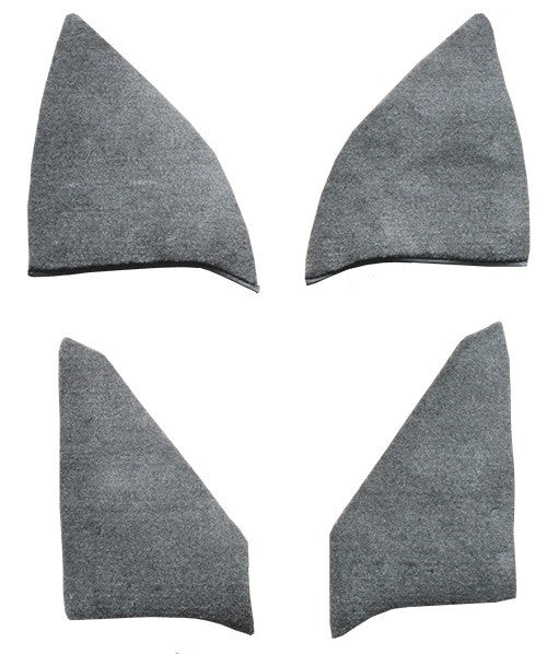 1975-1986 Chevrolet C30 Crew Cab Inserts w/o Cardboard Cutpile Kick Panel - 4-Piece - product details image 2