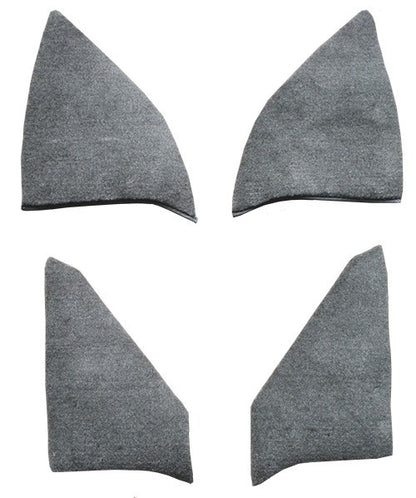 1975-1978 GMC K25 Suburban Kick Panel Inserts w/o Cardboard Cutpile Replacement Carpet Kit - 4-Piece - product details image 