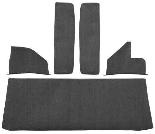 1959 Chevrolet 3D 3500 Rear Cab Wall, Door & Kick Panels Loop Replacement Carpet Kit - 5-Piece - product details image 2