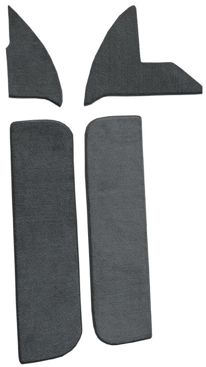 1972-1973 Dodge D100 Pickup Door & Kick Panel Inserts w/ Cardbd Loop Replacement Carpet Kit - 4-Piece - product details image