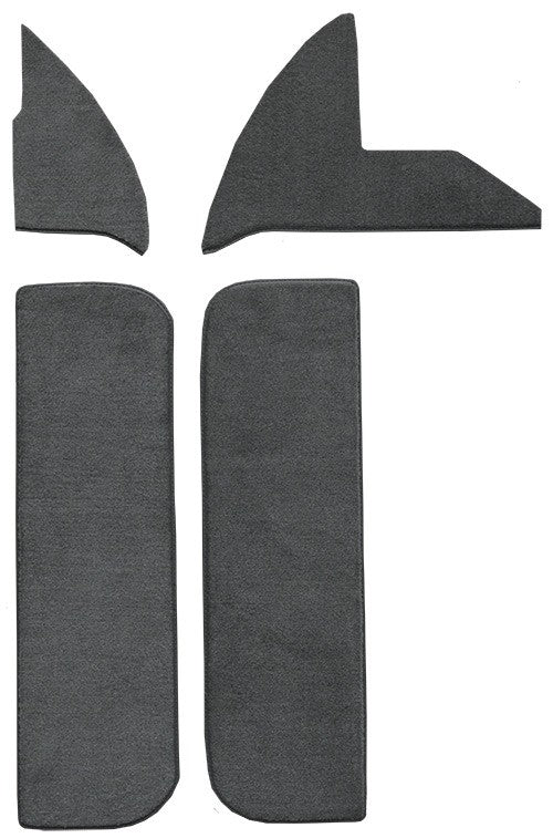 1974 Dodge D200 Pickup Door & Kick Panel Inserts w/ Cardboard Cutpile Replacement Carpet Kit - 4-Piece - product details imag