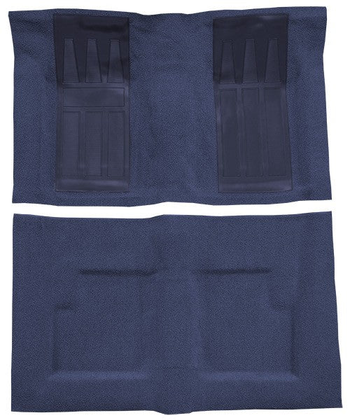 1971 Ford Torino GT 2DR Conv Auto w/ 2 Bright Blue Ins Loop Molded Replacement Carpet Kit - 2-Piece - product details image 2