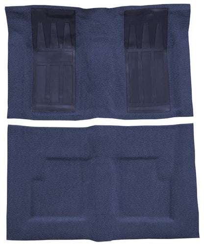 1971 Ford Torino GT 2DR Conv Auto w/ 2 Bright Blue Ins Loop Molded Replacement Carpet Kit - 2-Piece - product details image 2