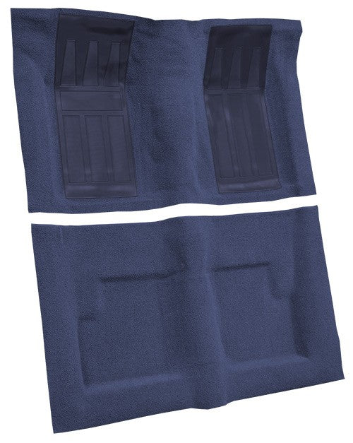1971 Ford Torino GT 2DR Conv Auto w/ 2 Bright Blue Ins Loop Molded Replacement Carpet Kit - 2-Piece - product details image 3