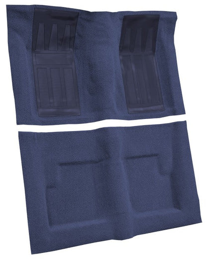 1971 Ford Torino GT 2DR Conv Auto w/ 2 Bright Blue Ins Loop Molded Replacement Carpet Kit - 2-Piece - product details image 3