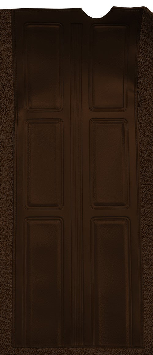 1972-1973 Ford Torino GT w/ 2 Dark Brown Inserts 2DR Auto Loop Molded Replacement Carpet Kit - 1-Piece - product details imag