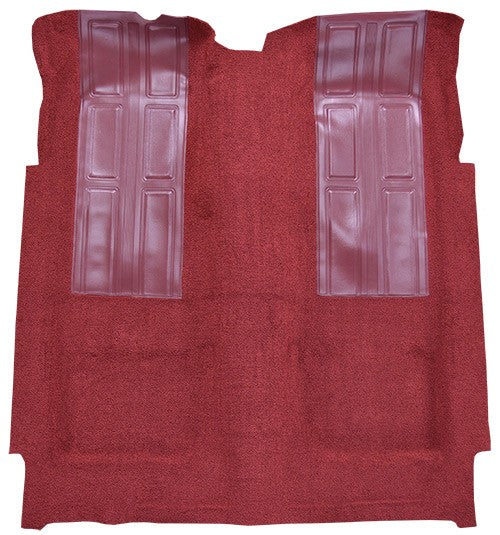 1972 Ford Torino GT with 2 Maroon Inserts 2DR Auto Loop Molded Replacement Carpet Kit - 1-Piece - product details image 2