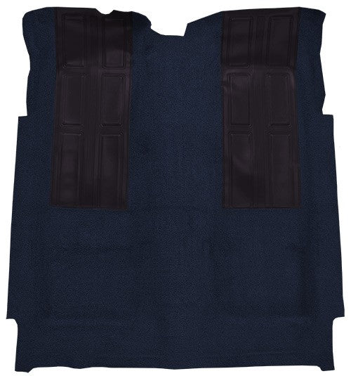 1972-1973 Ford Torino GT w/ 2 Dark Blue Inserts 2DR Auto Loop Molded Replacement Carpet Kit - 1-Piece - product details image