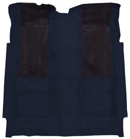 1972-1973 Ford Torino GT w/ 2 Dark Blue Inserts 2DR Auto Loop Molded Replacement Carpet Kit - 1-Piece - product details image