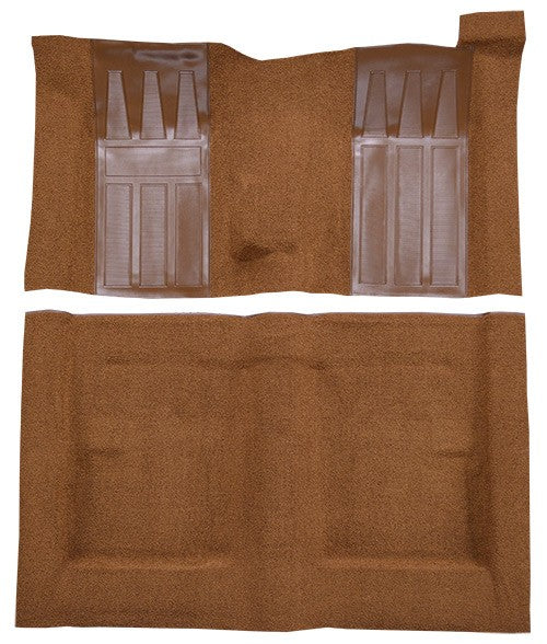 1971 Ford Torino GT 2DR HT/FB 4spd w/ 2 Dark Saddle Ins Loop Molded Replacement Carpet Kit - 2-Piece - product details image 