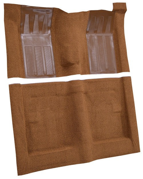 1971 Ford Torino GT 2DR HT/FB 4spd w/ 2 Dark Saddle Ins Loop Molded Replacement Carpet Kit - 2-Piece - product details image 