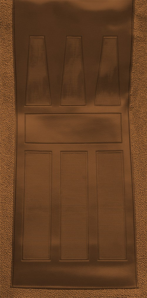 1971 Ford Torino GT 2DR Conv 4spd w/ 2 Dark Saddle Ins Loop Molded Replacement Carpet Kit - 2-Piece - product details image 4