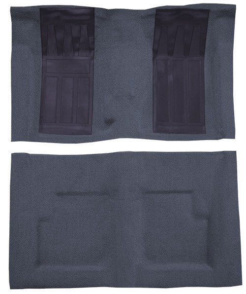 1971 Ford Torino GT 2DR Conv 4spd w/ 2 Bright Blue Ins Loop Molded Replacement Carpet Kit - 2-Piece - product details image 2