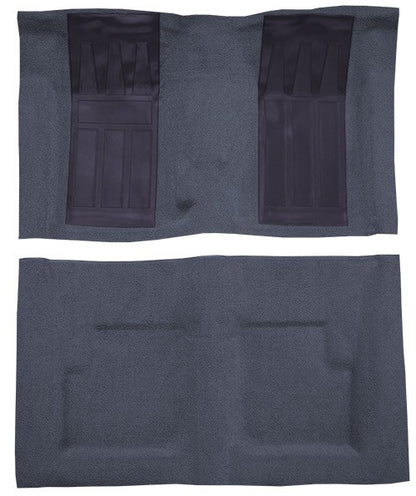 1971 Ford Torino GT 2DR Conv 4spd w/ 2 Bright Blue Ins Loop Molded Replacement Carpet Kit - 2-Piece - product details image 2