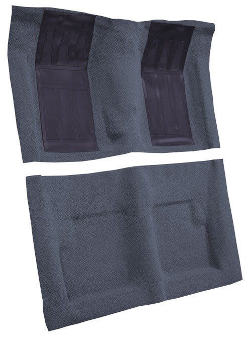 1971 Ford Torino GT 2DR Conv 4spd w/ 2 Bright Blue Ins Loop Molded Replacement Carpet Kit - 2-Piece - product details image 3