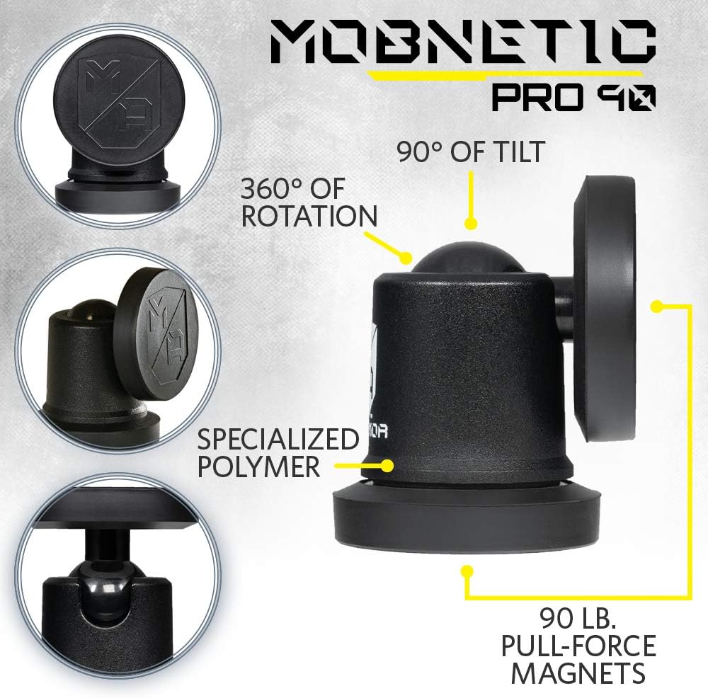 Mob Armor MOBN-PRO-BLK MobNetic Pro 90,Universal Holder for iPhone & Android