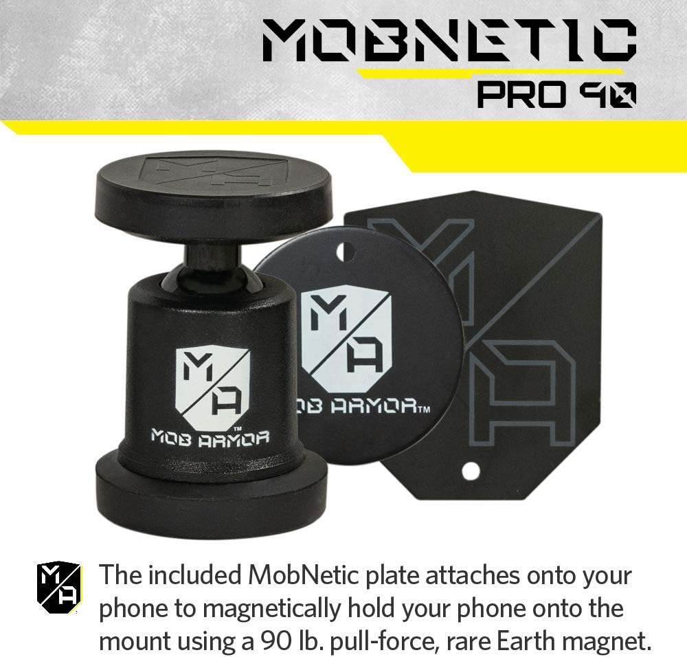 Mob Armor MOBN-PRO-BLK MobNetic Pro 90,Universal Holder for iPhone & Android