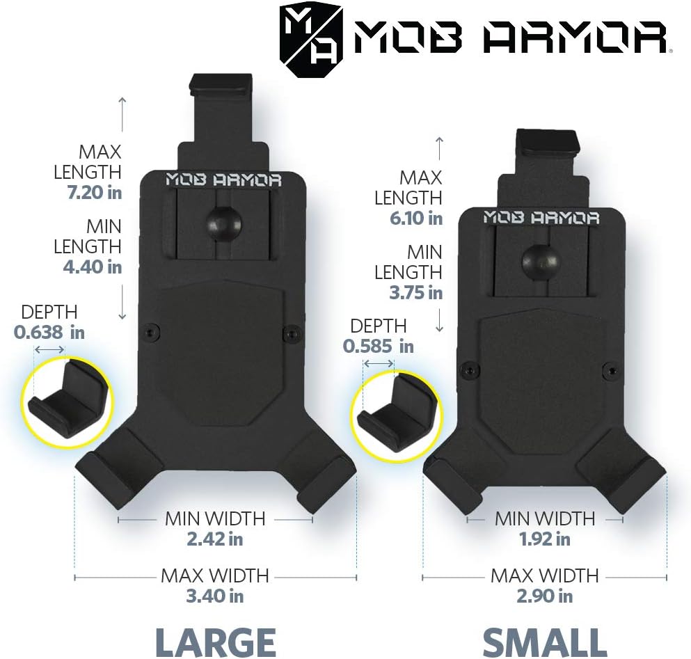 MobArmor MOBM2-BLK-LG Magnetic Holder for iPhone 6 + - 8 +,Samsung S3-S6,Note3-7