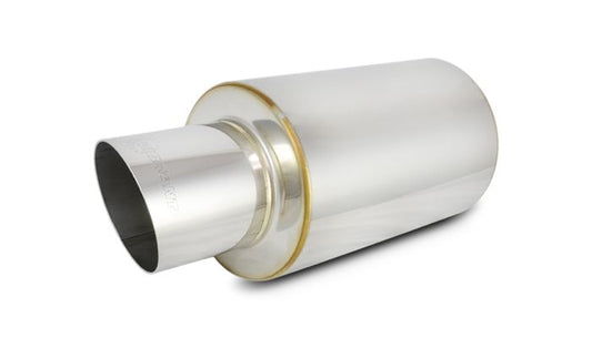 Vibrant Performance 1061 TPV Universal Mufflers, 4" Round Angle Cut Tip (3" inlet - 17" long)