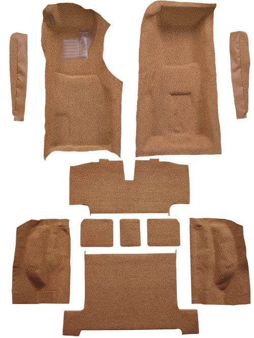 1969 Chevy Corvette 4spd Complete w/ Pad & Toe Pad Cutpile Molded Replacement Carpet Kit - 11-Piece - product details image 2