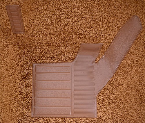 1971-1975 Chevrolet Corvette 4spd Front with Pad Cutpile Molded Replacement Carpet Kit - 2-Piece - product details image 4