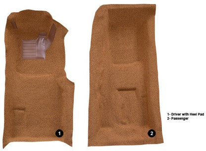 1971-1975 Chevrolet Corvette 4spd Front with Pad Cutpile Molded Replacement Carpet Kit - 2-Piece - product details image 5