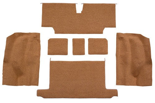 1973-1975 Chevrolet Corvette Roadster Rear with Pad Cutpile Molded Replacement Carpet Kit - 7-Piece - product details image 2