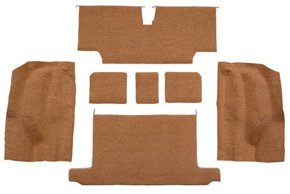 1973-1975 Chevrolet Corvette Roadster Rear with Pad Cutpile Molded Replacement Carpet Kit - 7-Piece - product details image 2