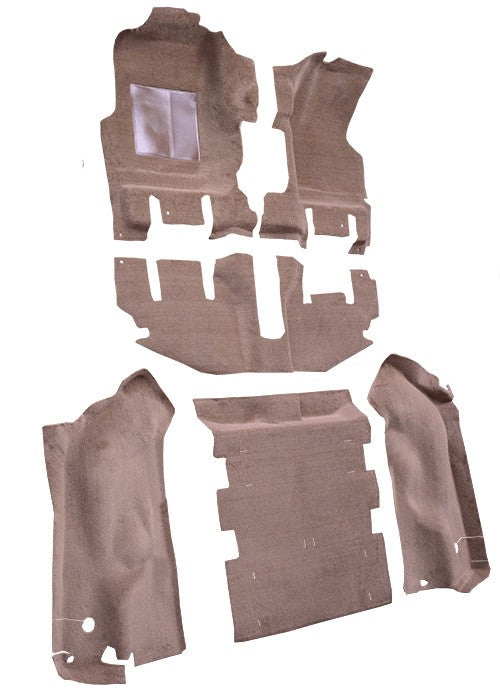 2003-2006 Jeep Wrangler Long Console w/o Cutpile Replacement Carpet Kit w/ Mass Backing - 6-Piece - product details image 3