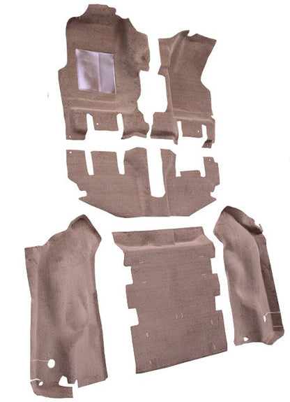 2003-2006 Jeep Wrangler Long Console w/o Cutpile Replacement Carpet Kit w/ Mass Backing - 6-Piece - product details image 3