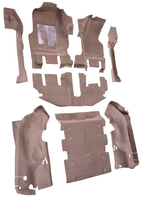 2003-2006 Jeep Wrangler Long Console w/ Rocker Panels Cutpile Replacement Carpet Kit - 8-Piece - product details image 3