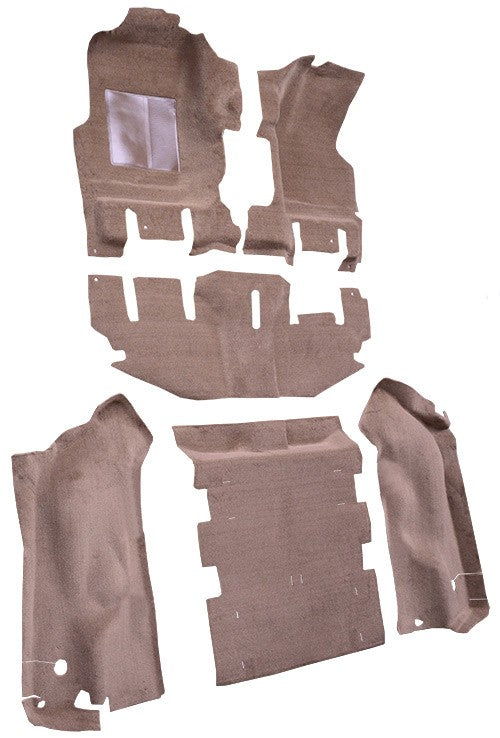 2003-2006 Jeep Wrangler Short Console w/o Rocker Panels Cutpile Replacement Carpet Kit - 6-Piece - product details image 3