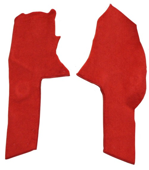 1990-1993 Chevrolet Corvette Console Strip Cutpile Molded Replacement Carpet Kit - 2-Piece - product details image 2