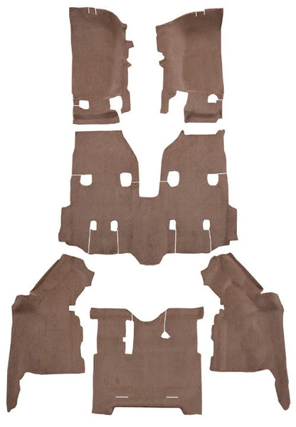 2011-2018 Jeep Wrangler Unlimited Complete 4DR Cutpile Molded Replacement Carpet Kit - 6-Piece - product details image 2