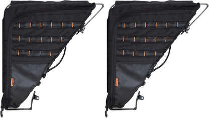 XG Cargo XG-314 Gama Wrangler JL Black Sportsbar Roll Bar Mounted Storage Bag Pr