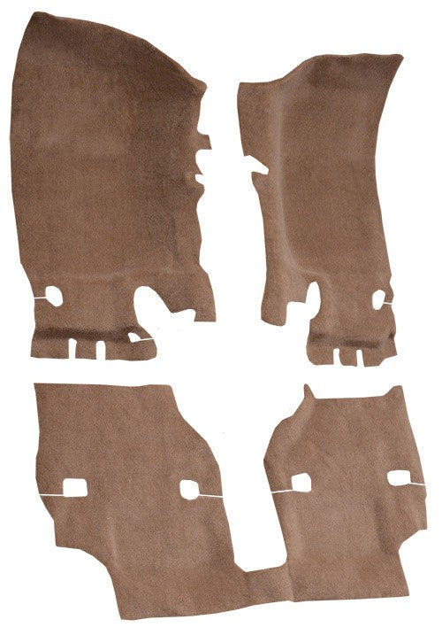2011-2018 Jeep Wrangler 2DR Pass Area Cutpile Molded Replacement Carpet Kit - 3-Piece - product details image 3