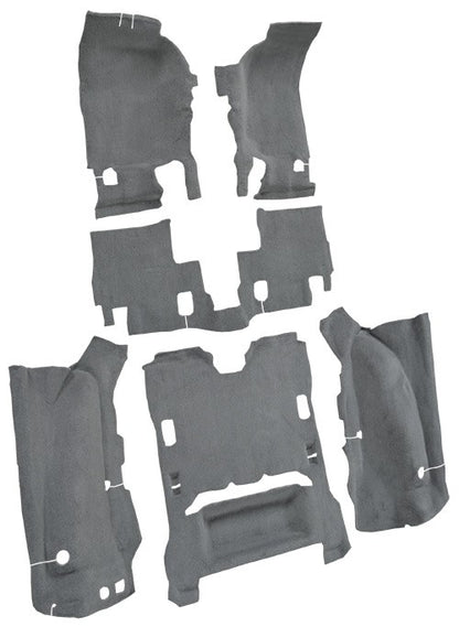 2007-2010 Jeep Wrangler 2DR Complete Cutpile Molded Replacement Carpet Kit - 6-Piece - product details image 3