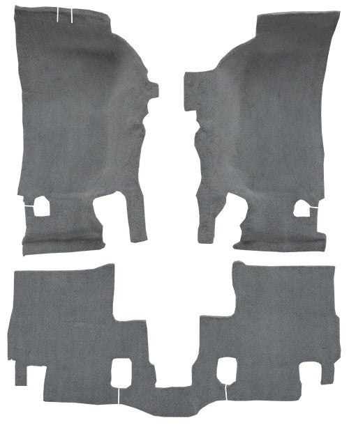 2007-2010 Jeep Wrangler 2DR Pass Area Cutpile Molded Replacement Carpet Kit - 3-Piece - product details image 2