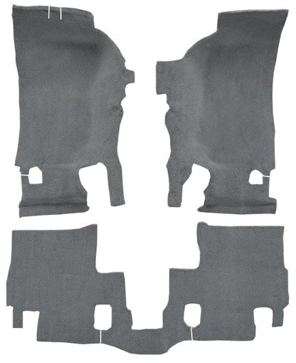 2007-2010 Jeep Wrangler 2DR Pass Area Cutpile Molded Replacement Carpet Kit - 3-Piece - product details image 2
