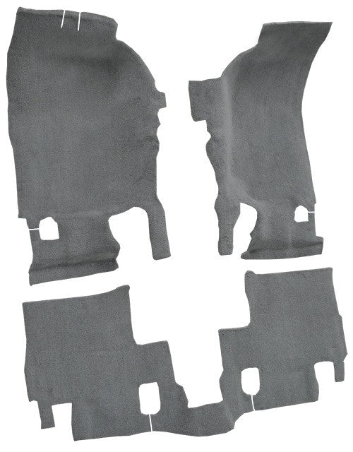 2007-2010 Jeep Wrangler 2DR Pass Area Cutpile Molded Replacement Carpet Kit - 3-Piece - product details image 3