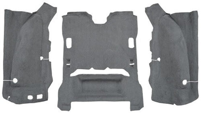 2007-2010 Jeep Wrangler 2DR Cargo Area Cutpile Molded Replacement Carpet Kit - 3-Piece - product details image 2