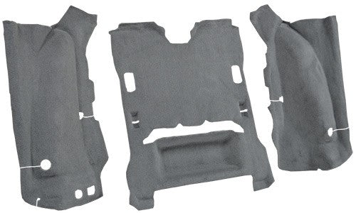 2007-2010 Jeep Wrangler 2DR Cargo Area Cutpile Molded Replacement Carpet Kit - 3-Piece - product details image 3