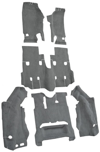 2007-2010 Jeep Wrangler 4DR Unlimited Complete Cutpile Molded Replacement Carpet Kit - 6-Piece - product details image 3
