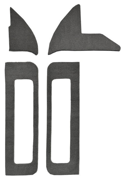 1987-1989 Dodge D100 Door & Kick Panel Inserts Cutpile Replacement Carpet Kit - 4-Piece - product details image 2