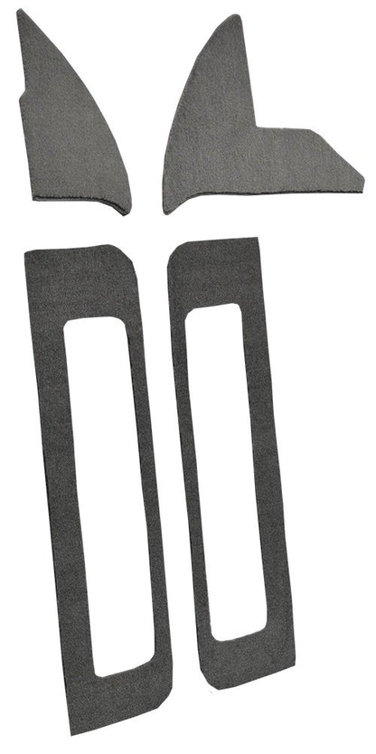 1987-1989 Dodge D100 Door & Kick Panel Inserts Cutpile Replacement Carpet Kit - 4-Piece - product details image 3